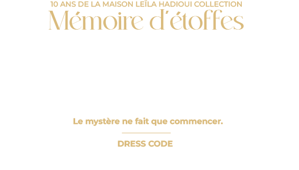 Invitation Officielle — Mémoire d'étoffes